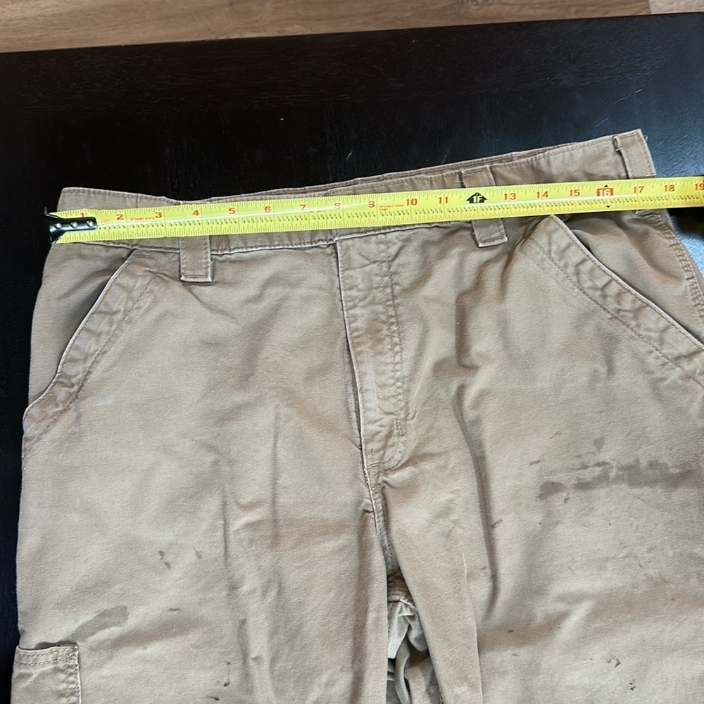 Carhartt distressed stained canvas carpenter work pants - Picture 5 of 11